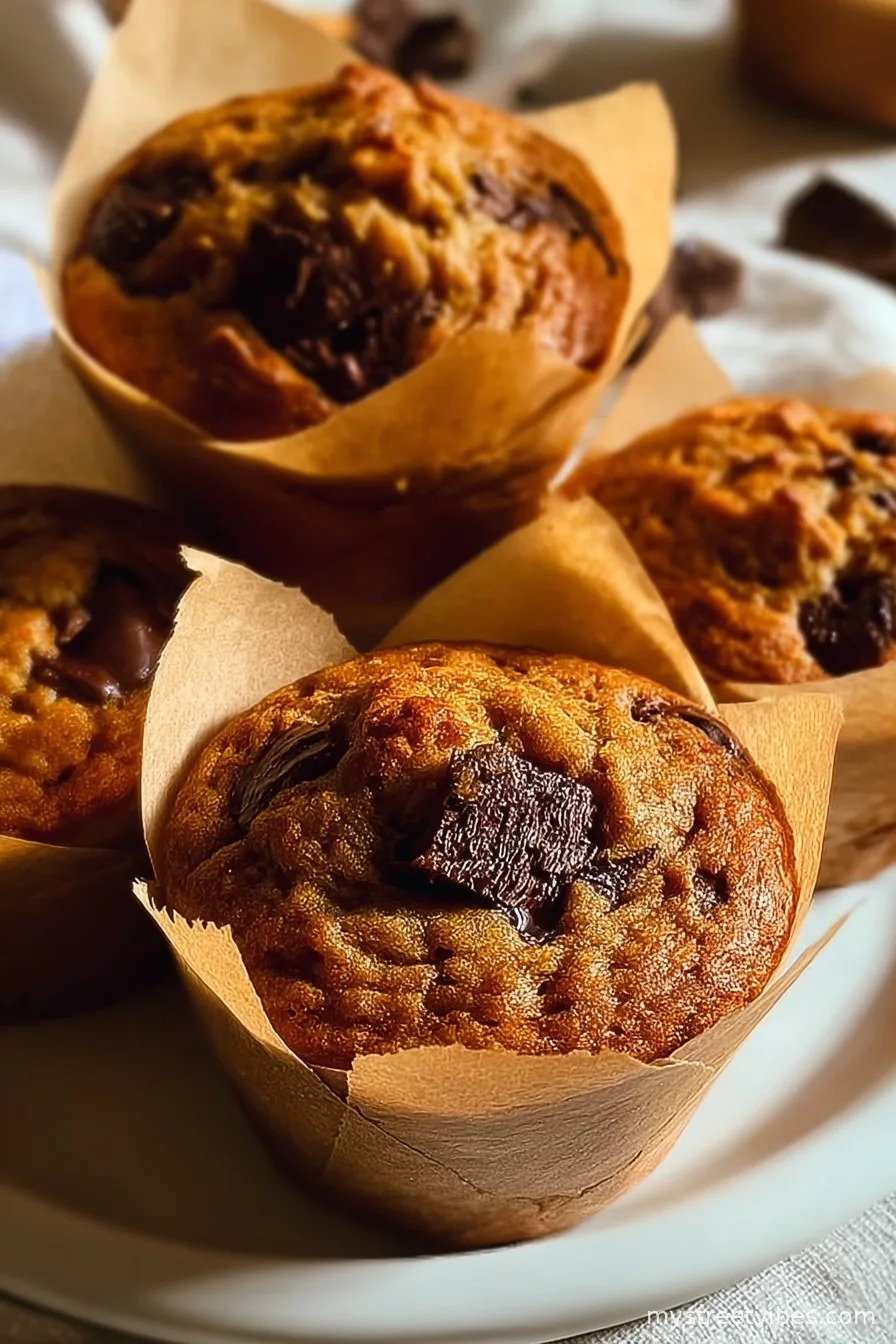 Banana Chocolate Chunk Muffins (Gluten Free)