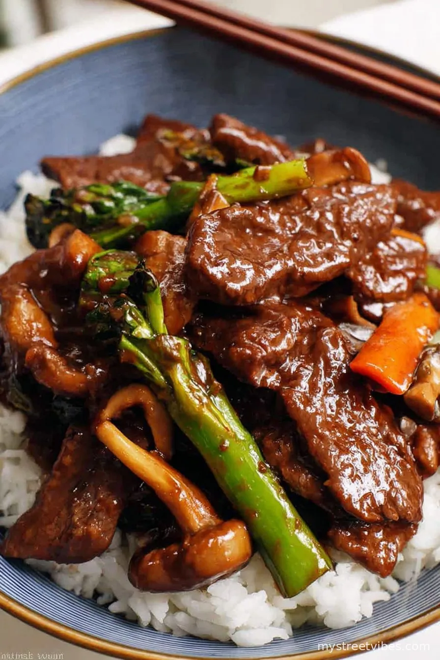 Beef Mushroom Stir-Fry