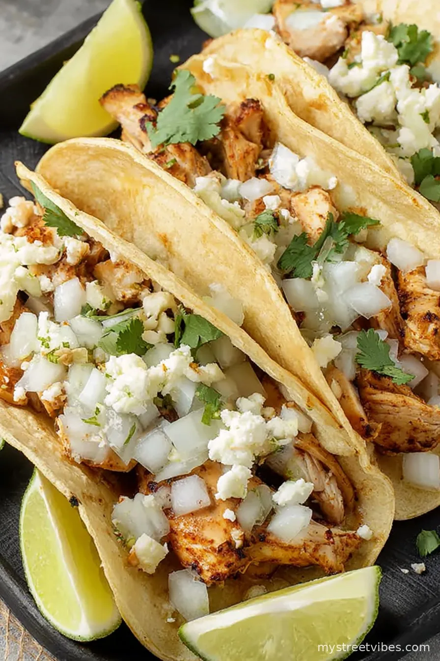 Easy Chicken Street Tacos Recipe