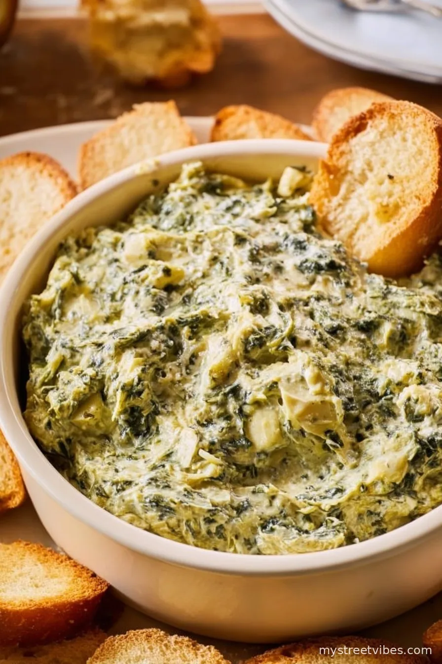 Easy Slow Cooker Spinach Artichoke Dip