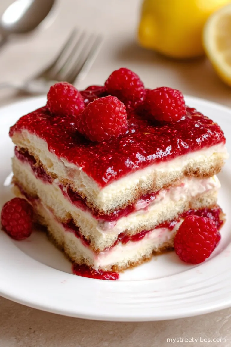 Fresh Raspberry Tiramisu