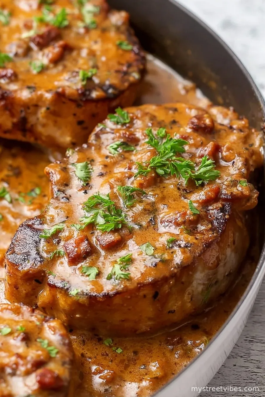 Juicy & Flavorful Smothered Pork Chops