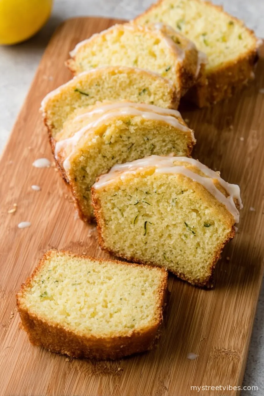 Lemon Zucchini Bread With Fresh Lemon Glaze