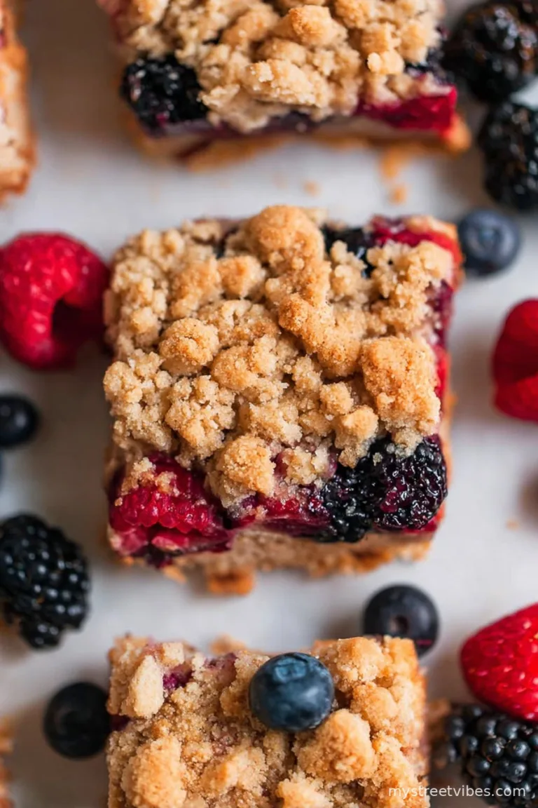 Mixed Berry Crumble Bars