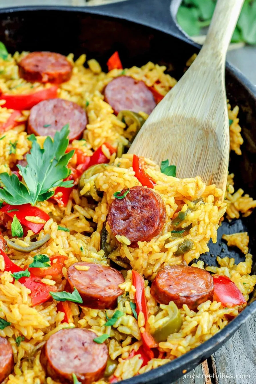 One Pot Sausage and Rice