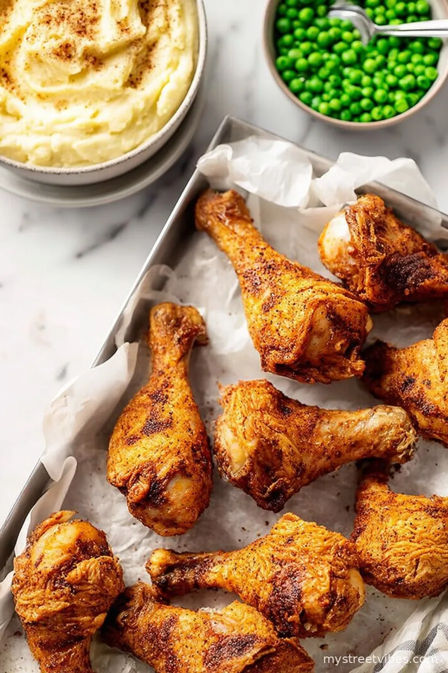 Seasoned Crispy Chicken Drumsticks