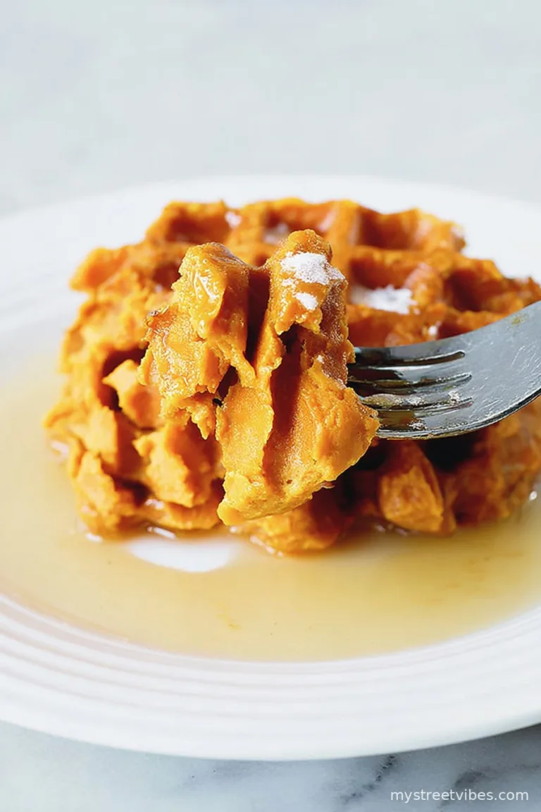 2 Ingredient Sweet Potato Waffles