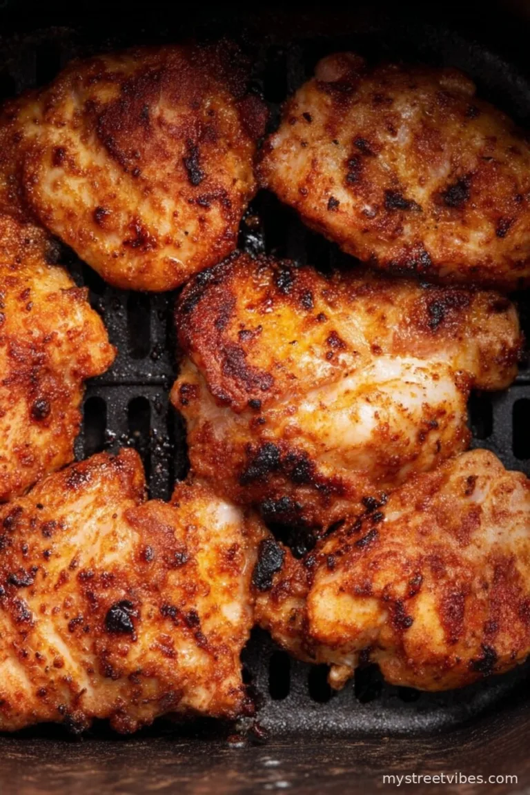 Crispy Air Fryer Boneless Skinless Chicken Thighs