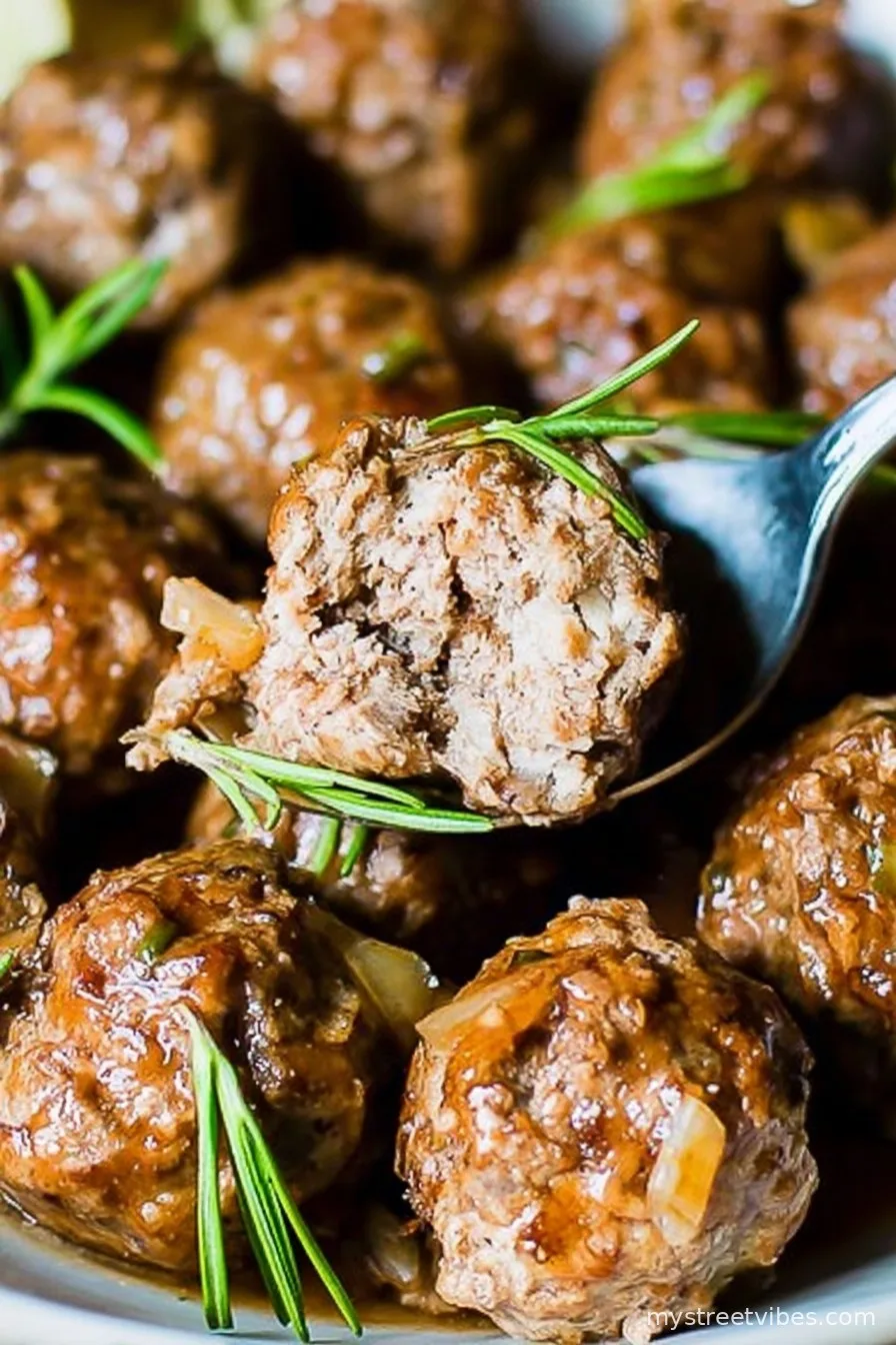 Garlic Rosemary Whole 30 Meatballs