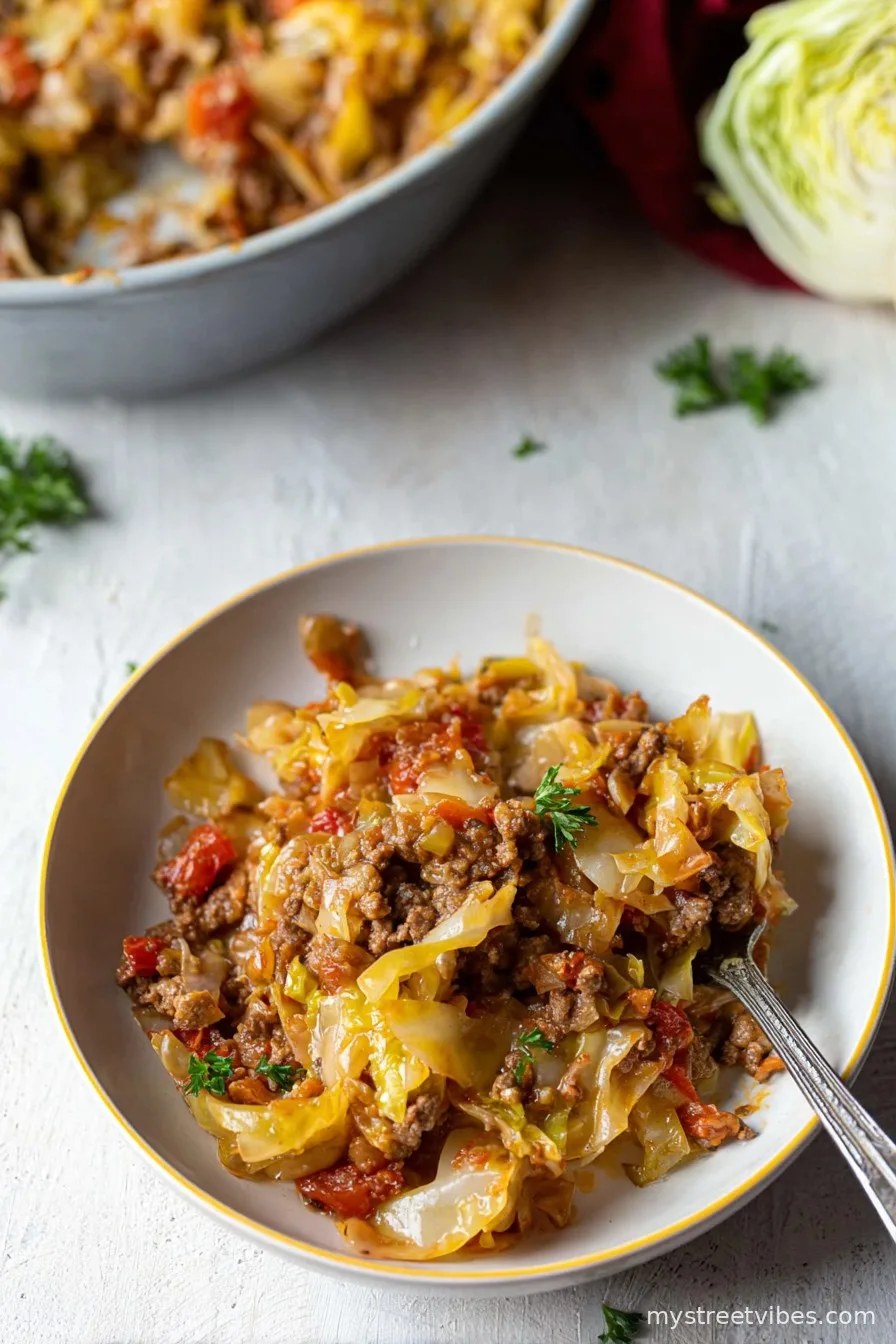 Low Carb Unstuffed Cabbage Casserole Recipe