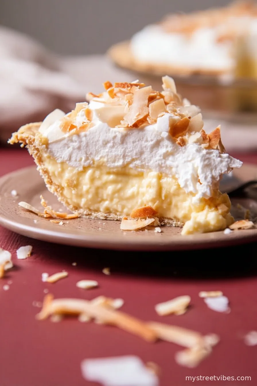 Southern Homemade Coconut Cream Pie