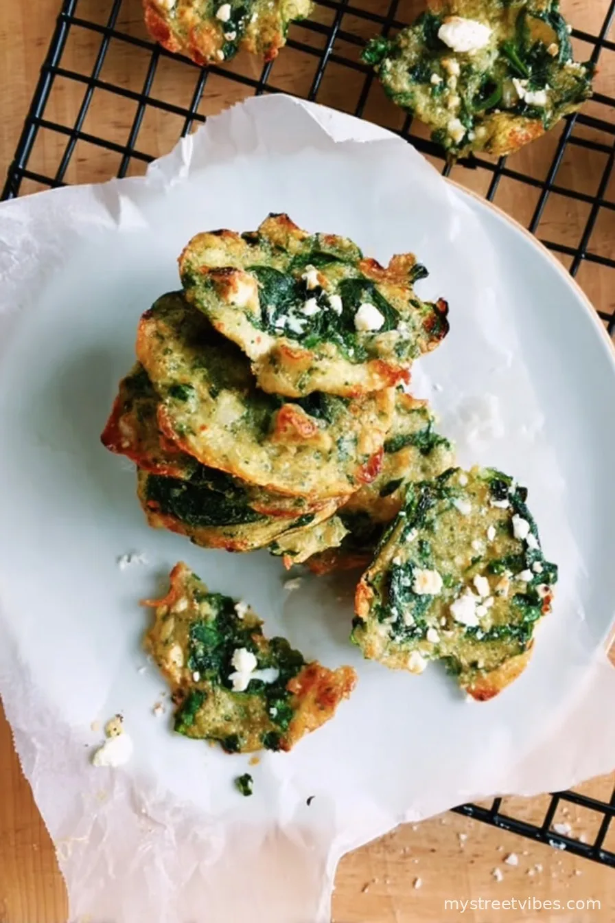 Spinach and Feta Crisps