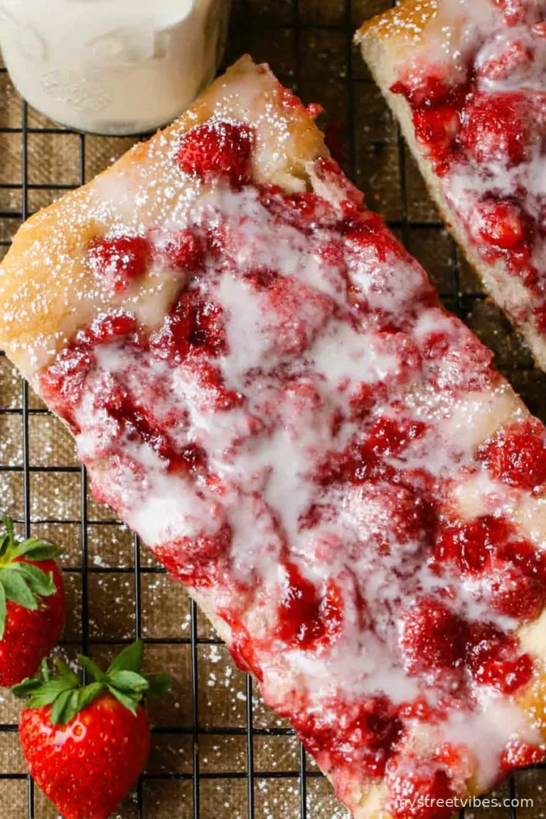 Sweet Focaccia with Raspberry Jam