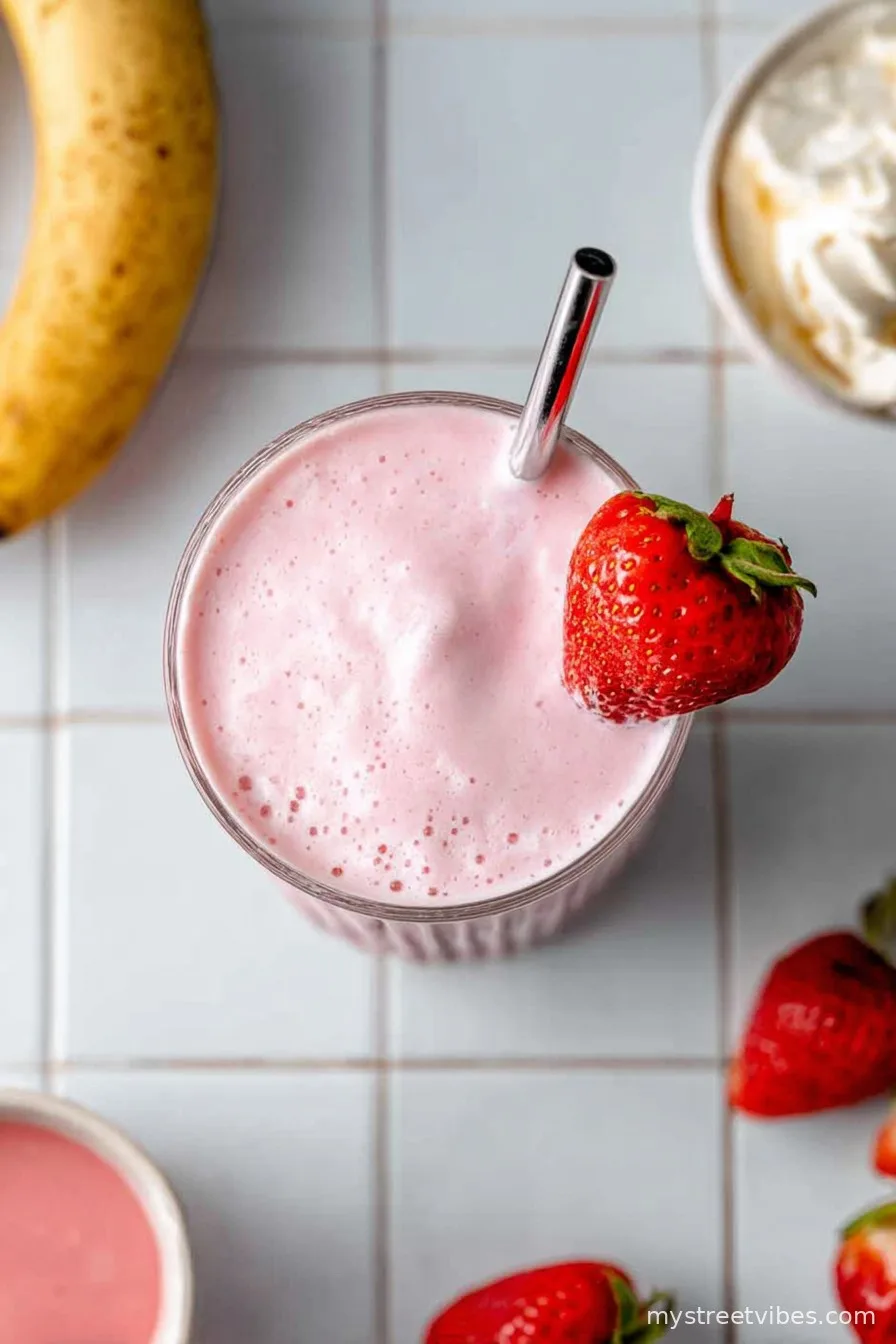 Strawberry Banana Milkshake